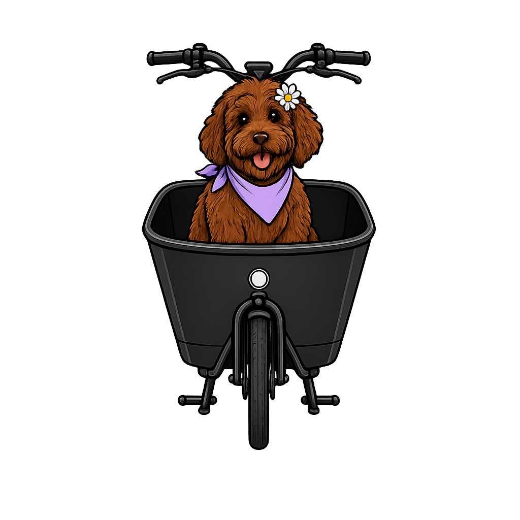 Daisy in de bakfiets